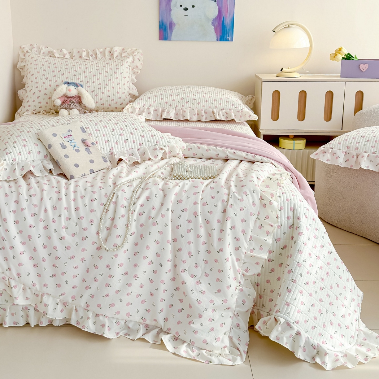 91家纺网 家纺一手货源 找家纺 （总）归属 2026春夏新款古法仿棉床盖夏被四件套夏凉被空调被系列