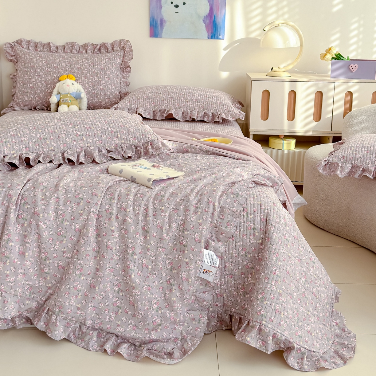 91家纺网 家纺一手货源 找家纺 （总）归属 2026春夏新款古法仿棉床盖夏被四件套夏凉被空调被系列