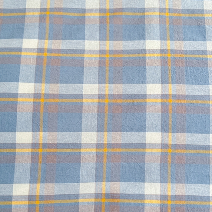 91家纺网 家纺一手货源 找家纺 佑佳家纺 2026新款全棉色织水洗棉四件套 简兮-蓝