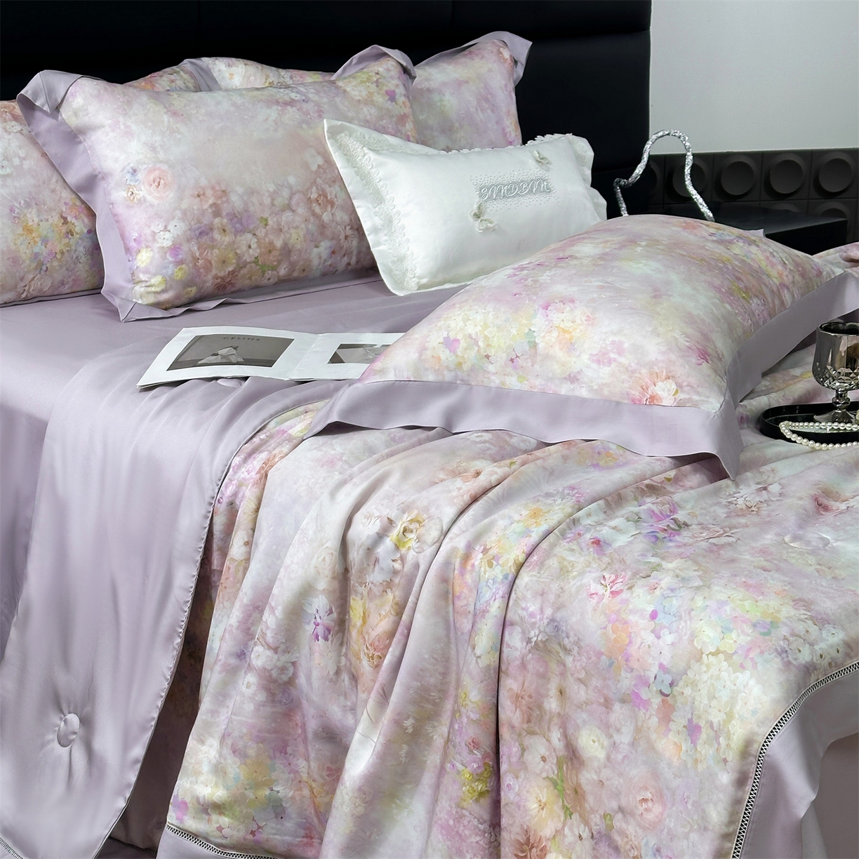 91家纺网 家纺一手货源 找家纺 （总）岚司羽 2026春夏新款50天丝夏被四件套夏凉被空调被系列