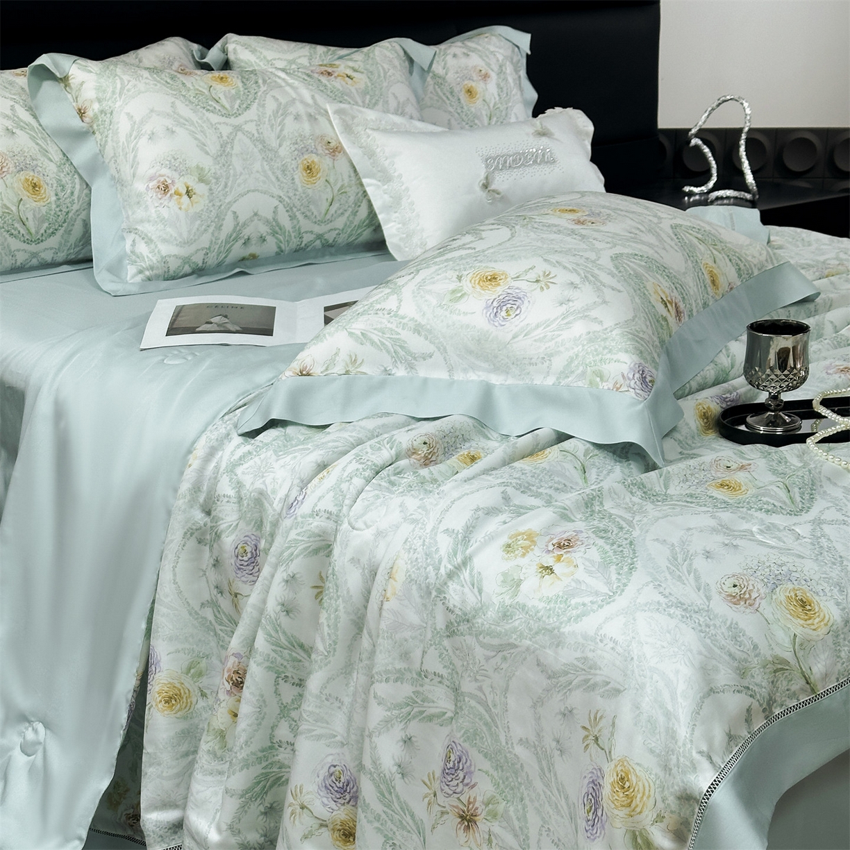 91家纺网 家纺一手货源 找家纺 （总）岚司羽 2026春夏新款50天丝夏被四件套夏凉被空调被系列