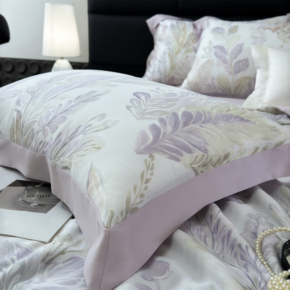 91家纺网 家纺一手货源 找家纺 岚司羽 2026春夏新款50天丝夏被四件套夏凉被空调被系列 暮光 紫