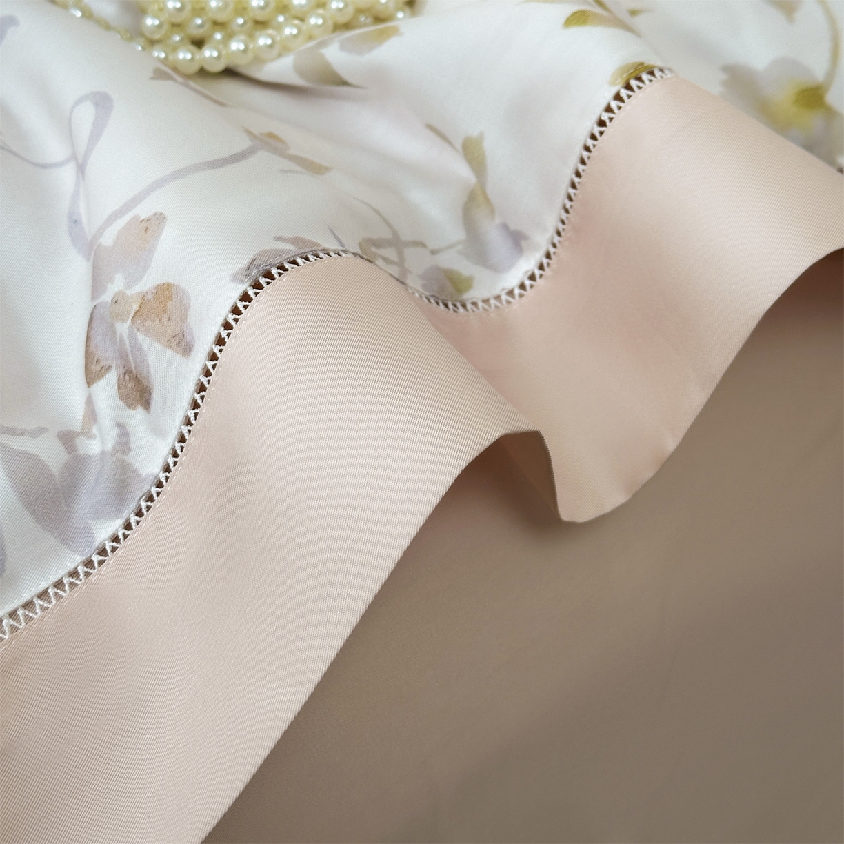 91家纺网 家纺一手货源 找家纺 岚司羽 2026春夏新款50天丝夏被四件套夏凉被空调被系列 映叶