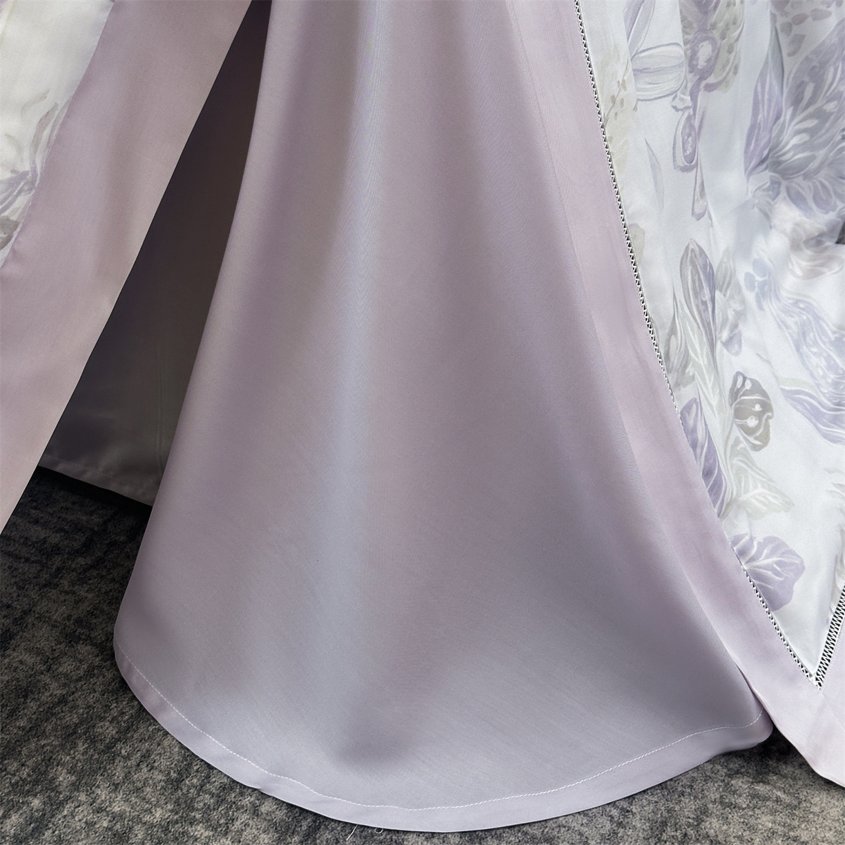 91家纺网 家纺一手货源 找家纺 岚司羽 2026春夏新款50天丝夏被四件套夏凉被空调被系列 暮光 紫