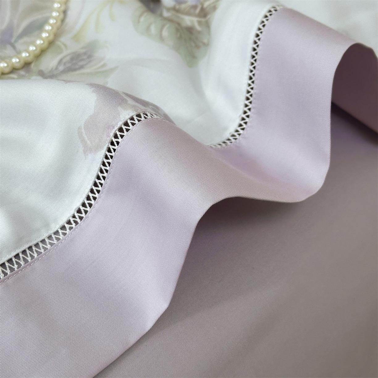 91家纺网 家纺一手货源 找家纺 岚司羽 2026春夏新款50天丝夏被四件套夏凉被空调被系列 暮光 紫