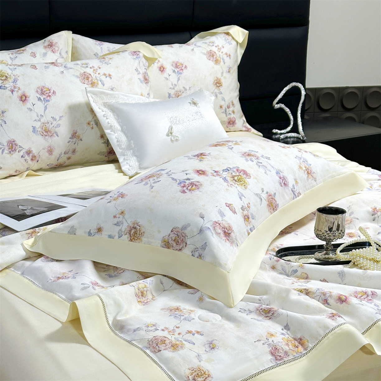 91家纺网 家纺一手货源 找家纺 岚司羽 2026春夏新款50天丝夏被四件套夏凉被空调被系列 星野