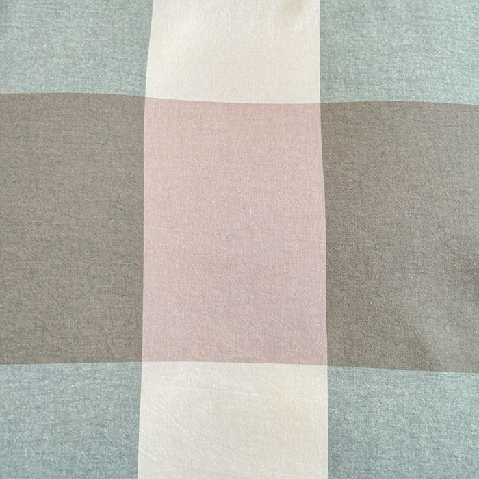 91家纺网 家纺一手货源 找家纺 佑佳家纺 2026新款全棉色织水洗棉四件套 绿大格