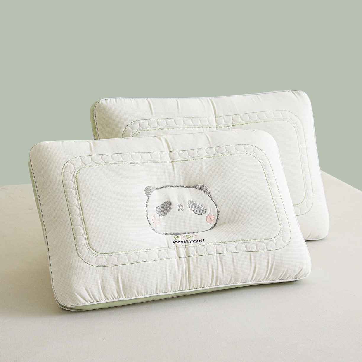 91家纺网 家纺一手货源 找家纺 （总）小桃姐家纺 2025新款Papa熊猫刺绣定型枕枕头枕芯