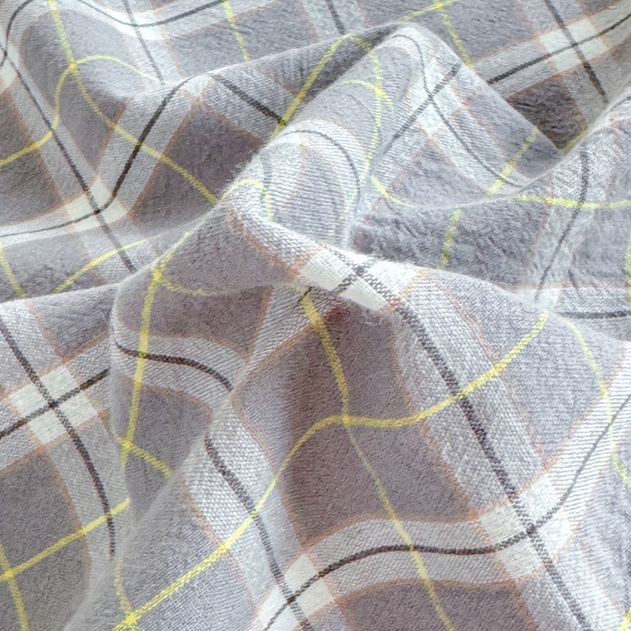 91家纺网 家纺一手货源 找家纺 佑佳家纺 2026新款全棉色织水洗棉四件套 莫尼-灰