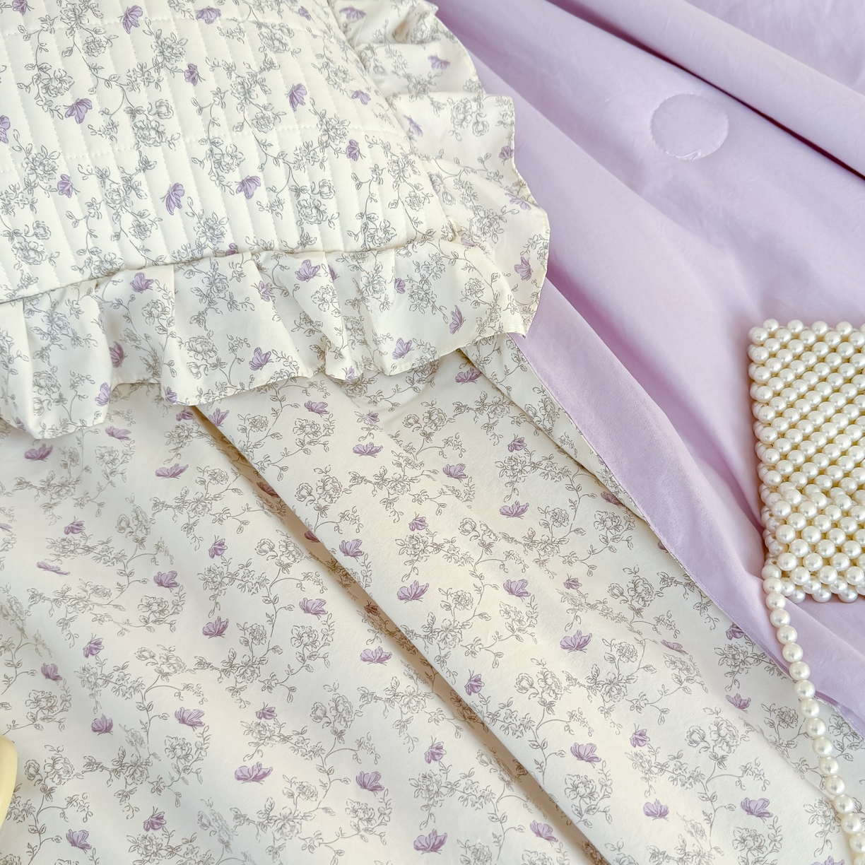 91家纺网 家纺一手货源 找家纺 归属 2026春夏新款古法仿棉床盖夏被四件套夏凉被空调被系列 花间彩蝶