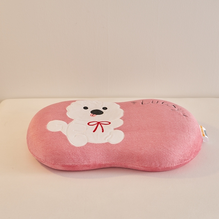 91家纺网 家纺一手货源 找家纺 小桃姐家纺 2025新款可爱卡通儿童猫肚枕学生幼儿园卡通记忆棉枕头枕芯 Lucky羊咩咩记忆枕-粉