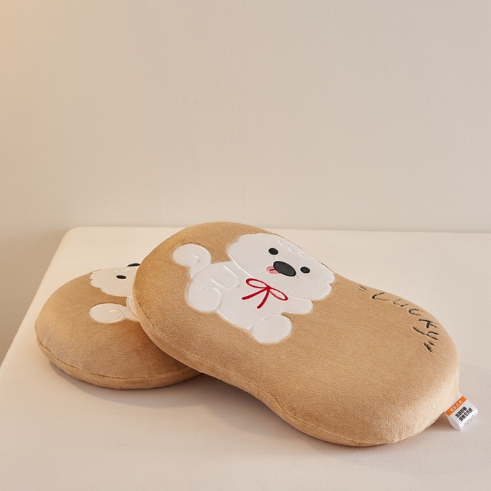 91家纺网 家纺一手货源 找家纺 小桃姐家纺 2025新款可爱卡通儿童猫肚枕学生幼儿园卡通记忆棉枕头枕芯 Lucky羊咩咩记忆枕-黄