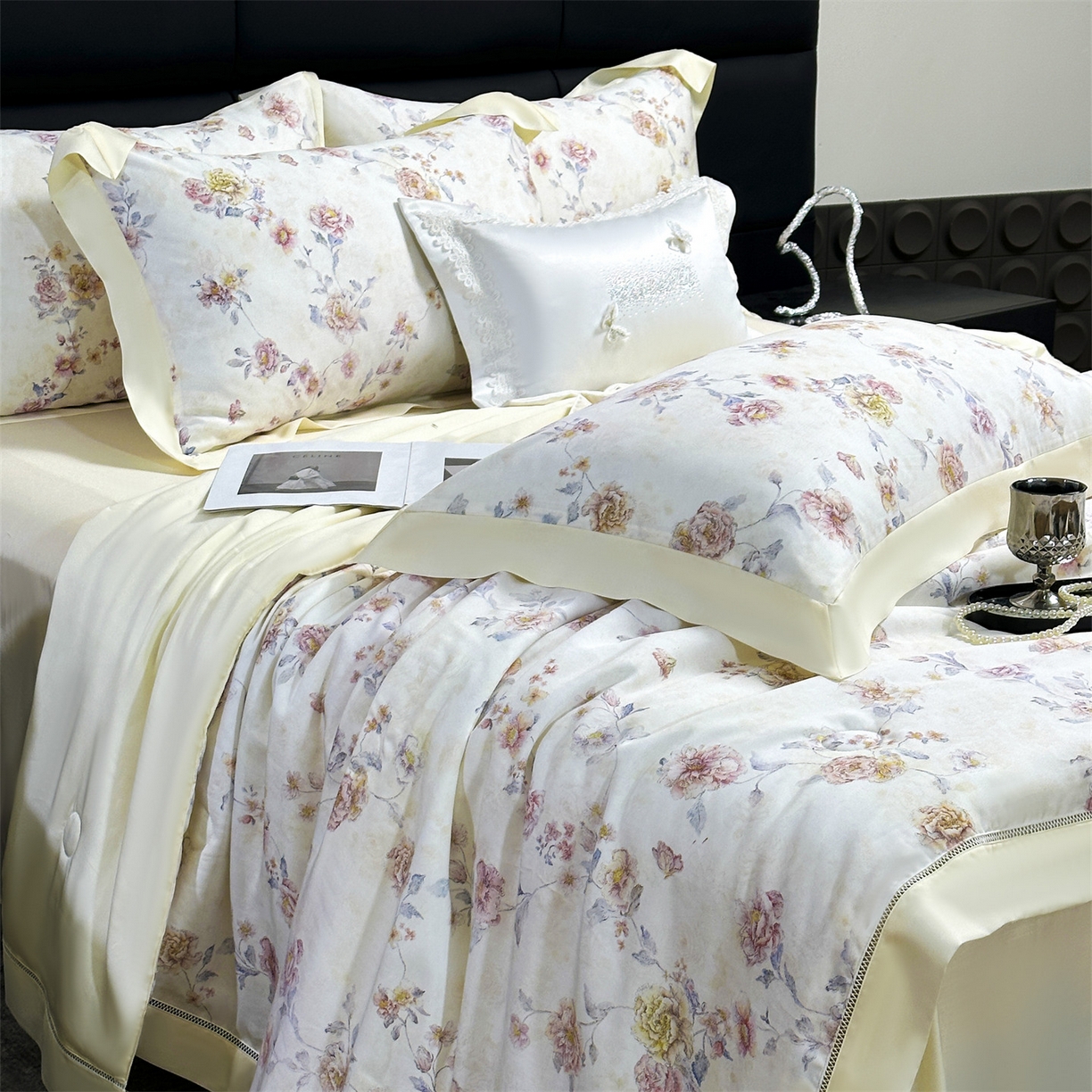 91家纺网 家纺一手货源 找家纺 （总）岚司羽 2026春夏新款50天丝夏被四件套夏凉被空调被系列