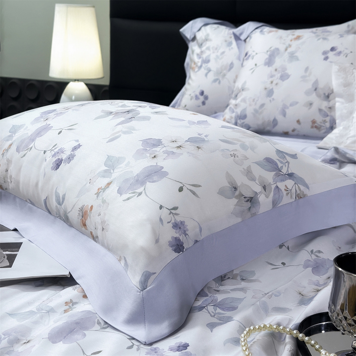 91家纺网 家纺一手货源 找家纺 岚司羽 2026春夏新款50天丝夏被四件套夏凉被空调被系列 静兰