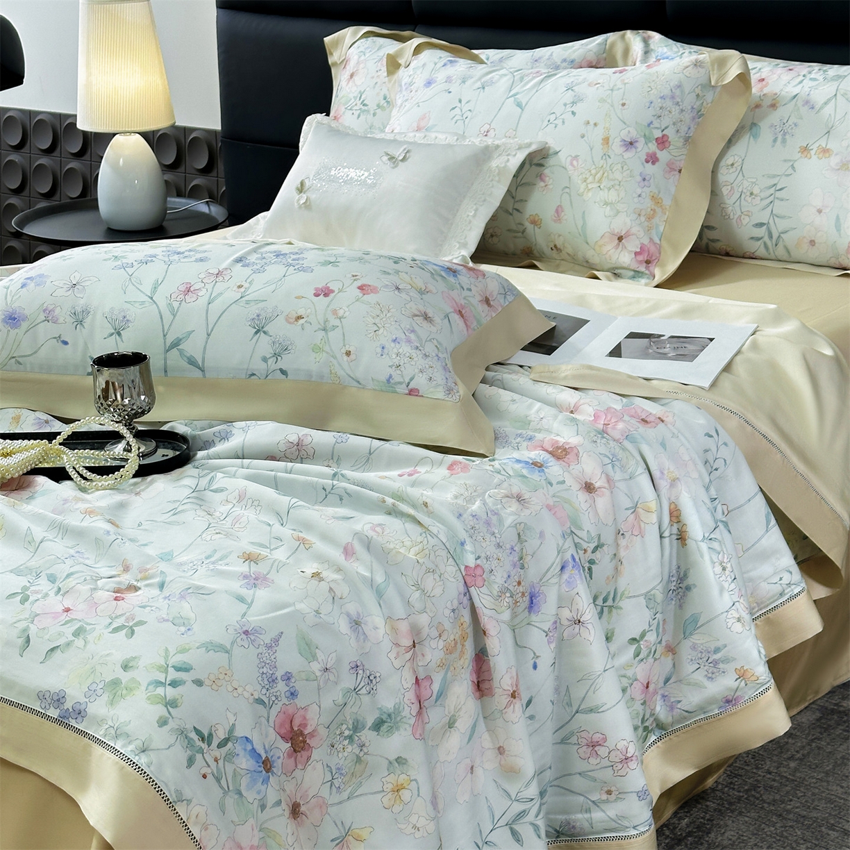 91家纺网 家纺一手货源 找家纺 （总）岚司羽 2026春夏新款50天丝夏被四件套夏凉被空调被系列