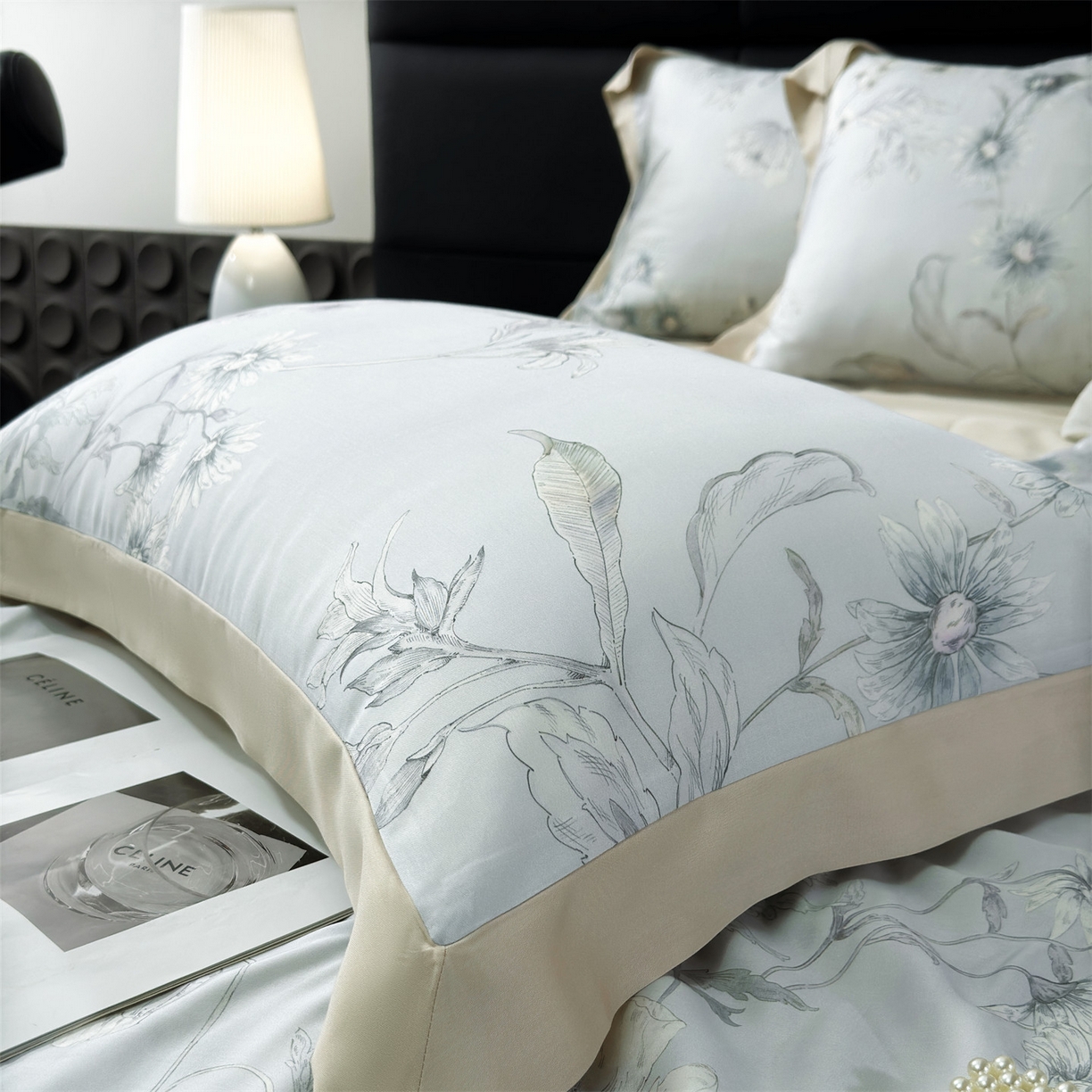 91家纺网 家纺一手货源 找家纺 岚司羽 2026春夏新款50天丝夏被四件套夏凉被空调被系列 简西