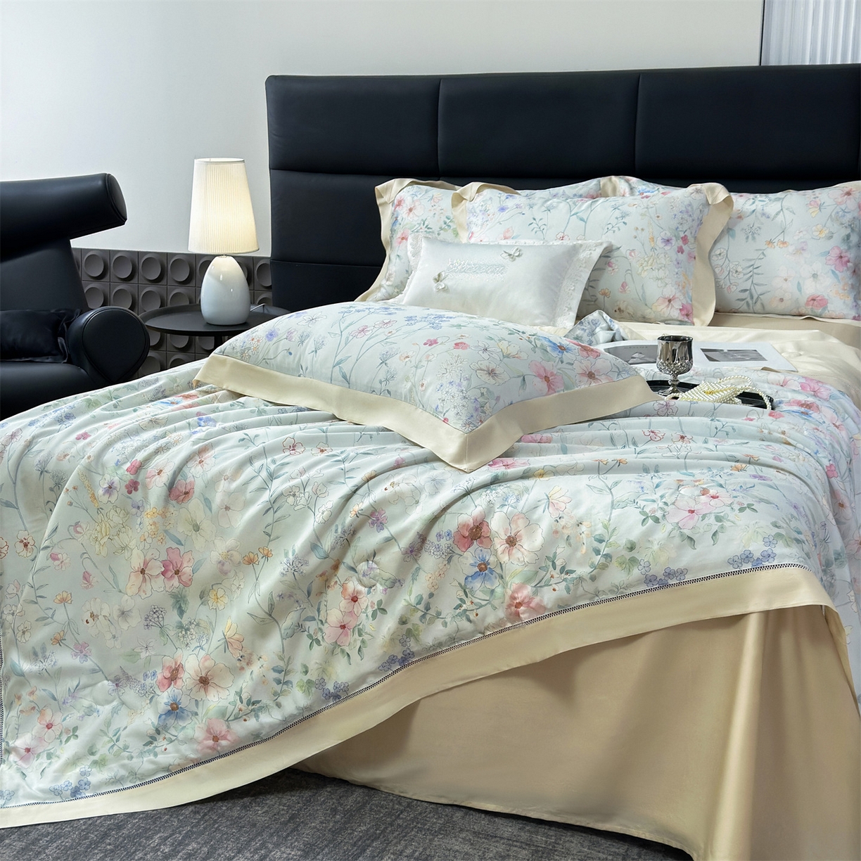 91家纺网 家纺一手货源 找家纺 （总）岚司羽 2026春夏新款50天丝夏被四件套夏凉被空调被系列