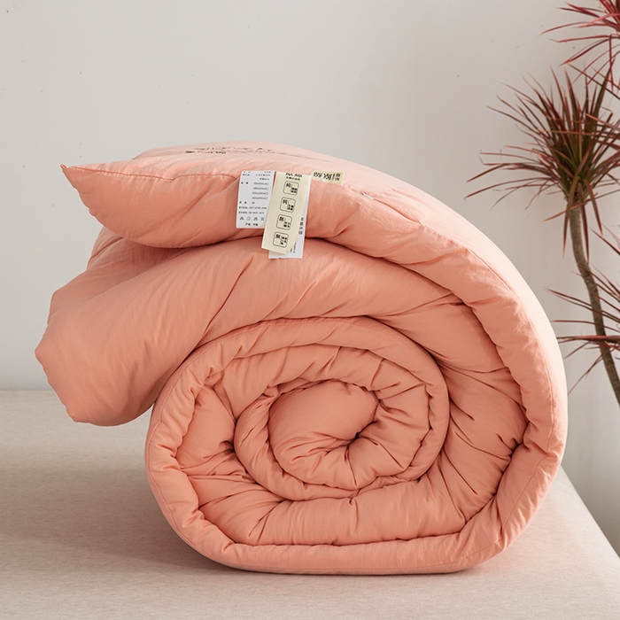 91家纺网 家纺一手货源 找家纺 迪梵家纺 2026新款A类针织棉原棉大豆被春秋被冬被被子被芯夏被 原棉粉玉