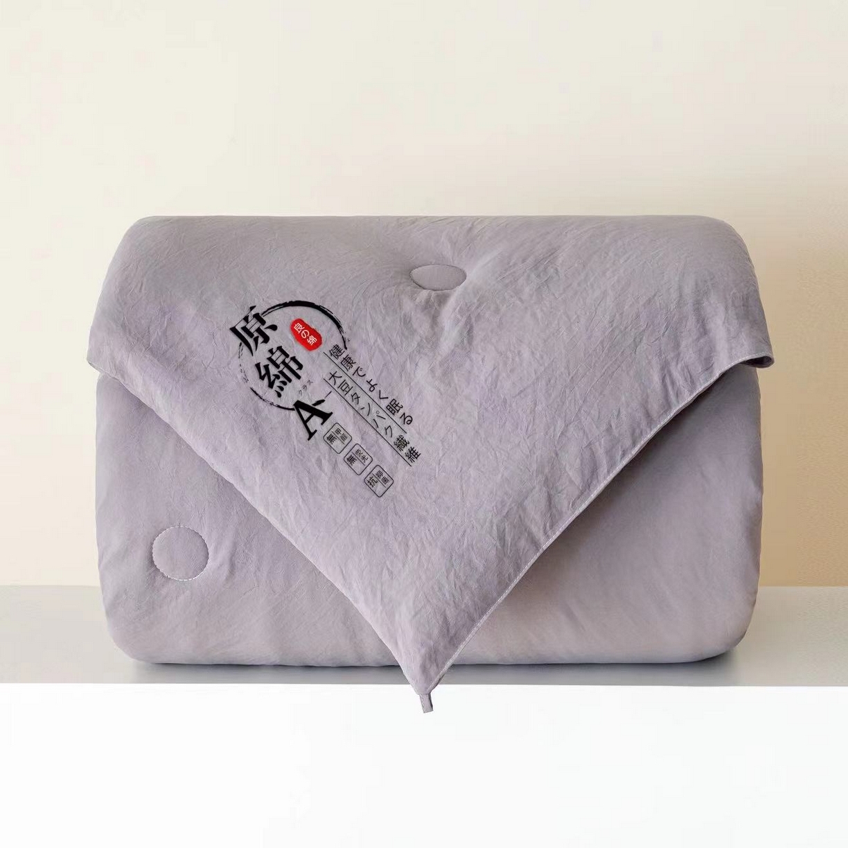 迪梵家纺 2026新款A类针织棉原棉大豆被春秋被冬被被子被芯夏被 原棉灰