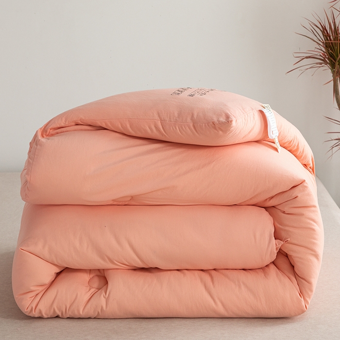 91家纺网 家纺一手货源 找家纺 迪梵家纺 2026新款A类针织棉原棉大豆被春秋被冬被被子被芯夏被 原棉粉玉