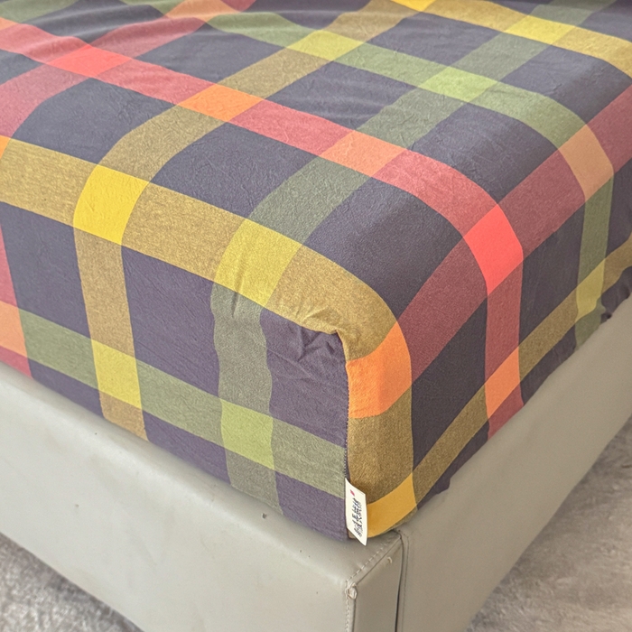 91家纺网 家纺一手货源 找家纺 佑佳家纺 2026新款全棉色织水洗棉四件套 牛油果-绿