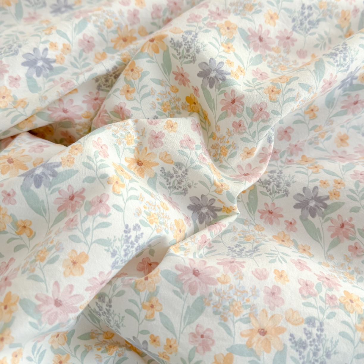 91家纺网 家纺一手货源 找家纺 归属 2026春夏新款古法仿棉床盖夏被四件套夏凉被空调被系列 花栖时光