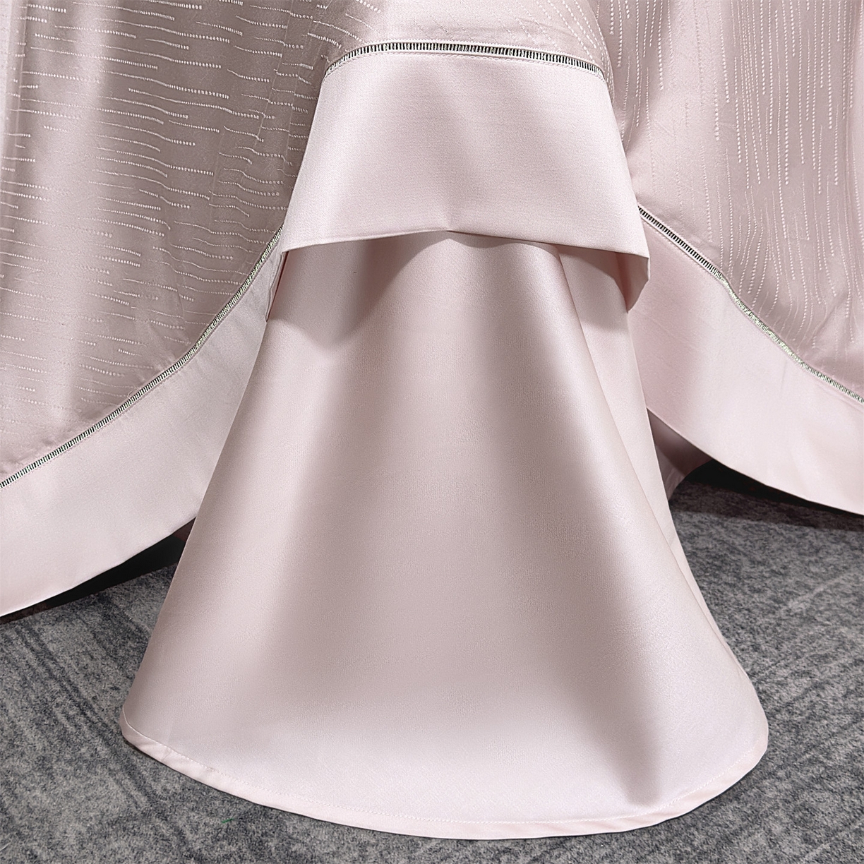 91家纺网 家纺一手货源 找家纺 岚司羽 2026春夏新款天丝棉银丝提花夏被四件套夏凉被空调被 璀璨星空 -粉玉