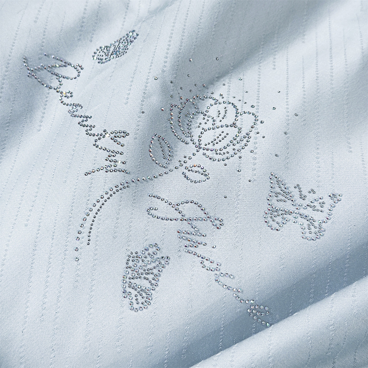 91家纺网 家纺一手货源 找家纺 岚司羽 2026春夏新款天丝棉银丝提花夏被四件套夏凉被空调被 璀璨星空 -明蓝