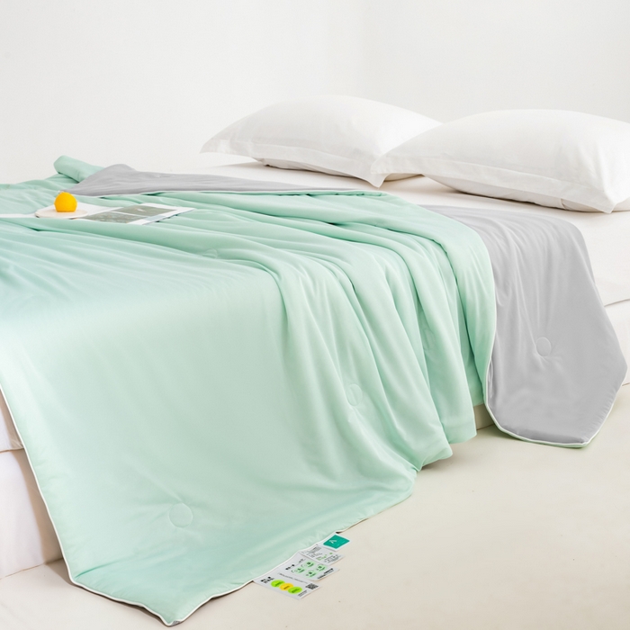 91家纺网 家纺一手货源 找家纺 （总）迪梵家纺 2026新款A类云母凉感丝冰淇淋夏被天丝凉感夏被夏凉被空调被