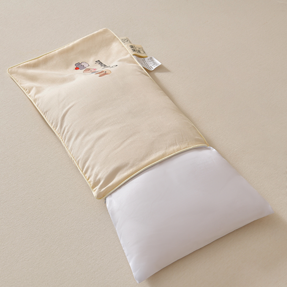 91家纺网 家纺一手货源 找家纺 （总）小桃姐家纺 2025新款全棉纯棉卡通棉花枕纯棉儿童枕芯30*50cm学生枕芯40*60cm
