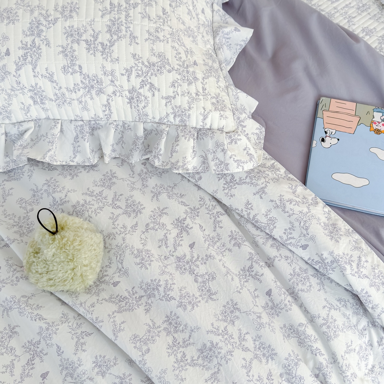 91家纺网 家纺一手货源 找家纺 归属 2026春夏新款古法仿棉床盖夏被四件套夏凉被空调被系列 靳叶清欢