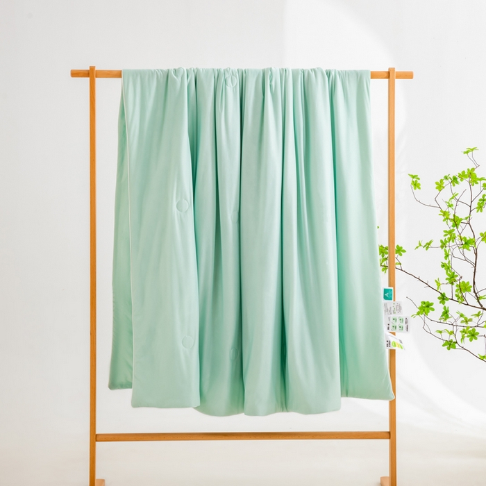 91家纺网 家纺一手货源 找家纺 （总）迪梵家纺 2026新款A类云母凉感丝冰淇淋夏被天丝凉感夏被夏凉被空调被