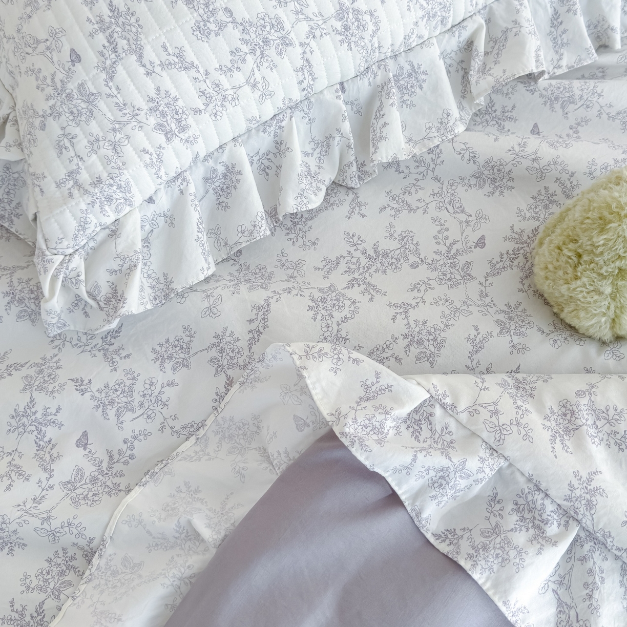 91家纺网 家纺一手货源 找家纺 归属 2026春夏新款古法仿棉床盖夏被四件套夏凉被空调被系列 靳叶清欢