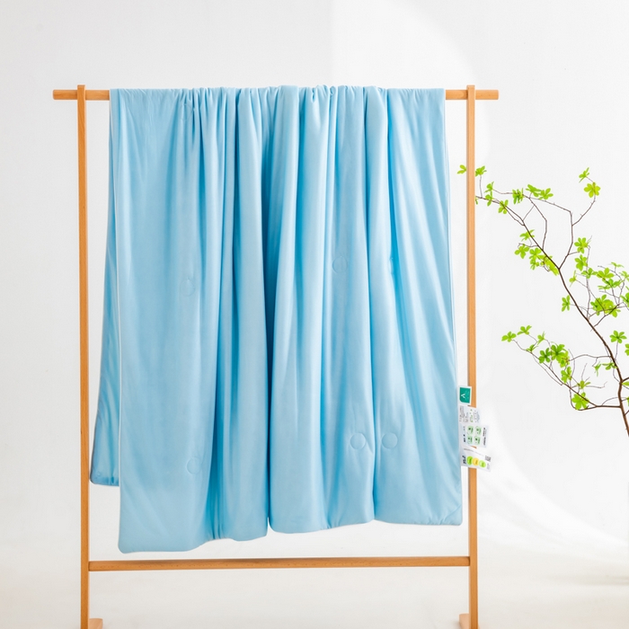 91家纺网 家纺一手货源 找家纺 （总）迪梵家纺 2026新款A类云母凉感丝冰淇淋夏被天丝凉感夏被夏凉被空调被