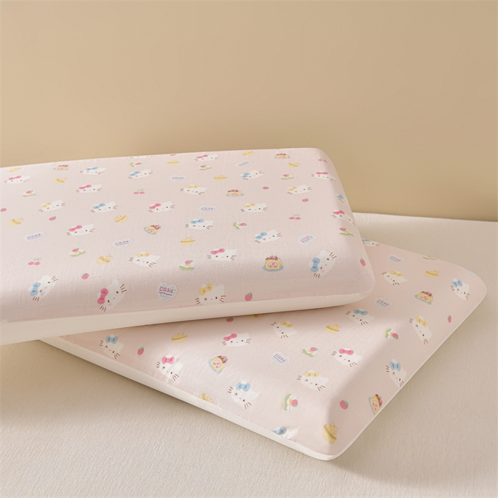 小桃姐家纺 2025新款印花卡通记忆棉枕 枕头枕芯 奶油kitty
