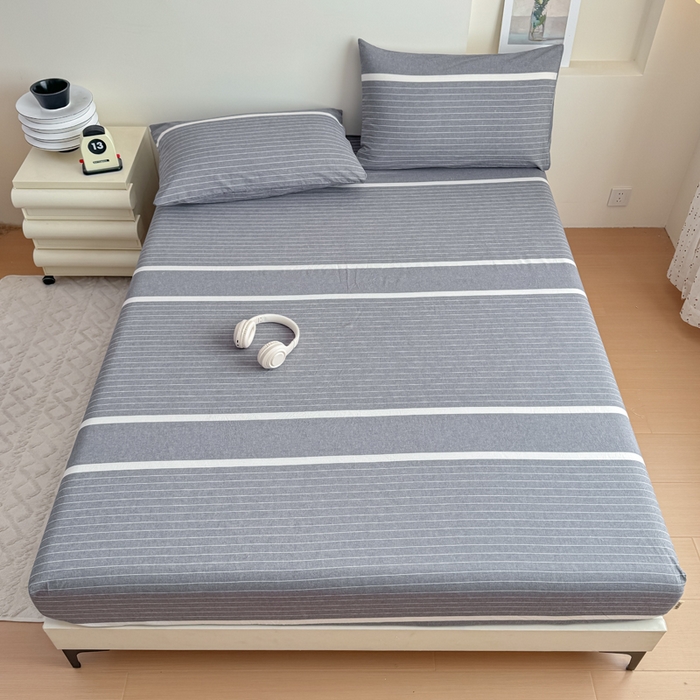 91家纺网 家纺一手货源 找家纺 佑佳家纺 2026新款全棉色织单被套全棉被套单件 灰色空间