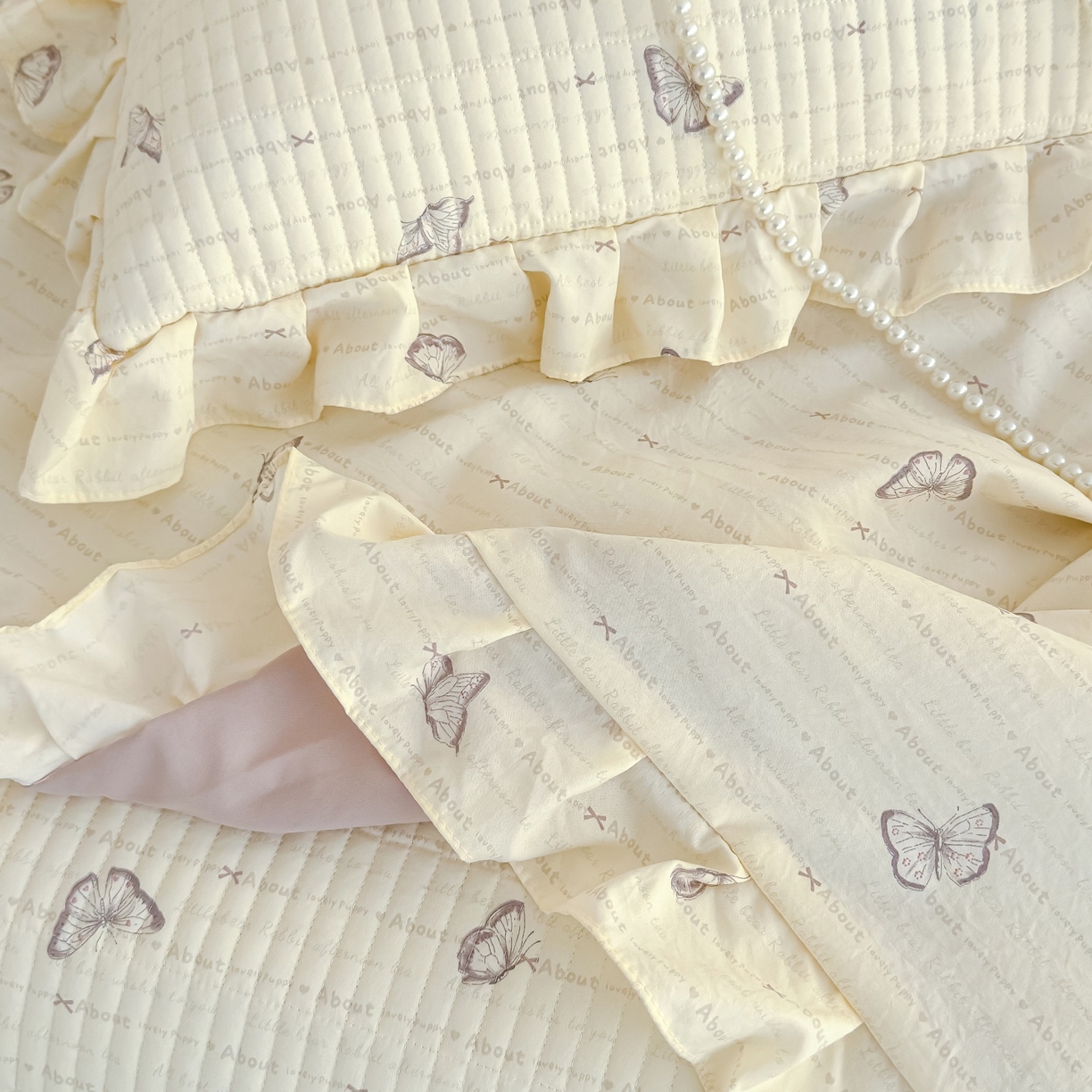 91家纺网 家纺一手货源 找家纺 归属 2026春夏新款古法仿棉床盖夏被四件套夏凉被空调被系列 漫花蝶舞