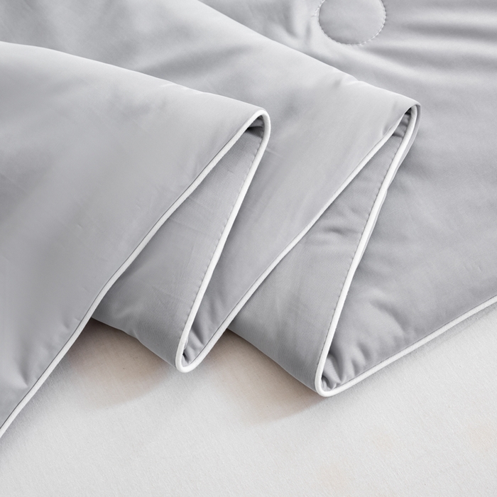 91家纺网 家纺一手货源 找家纺 迪梵家纺 2026新款A类云母凉感丝冰淇淋夏被天丝凉感夏被夏凉被空调被 冰川灰