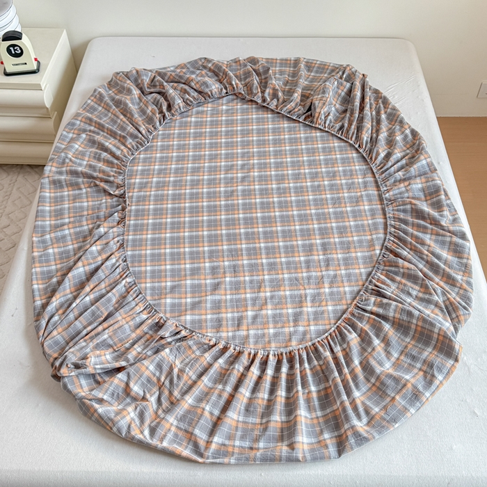 91家纺网 家纺一手货源 找家纺 佑佳家纺 2026新款全棉色织单被套全棉被套单件 洛林-灰