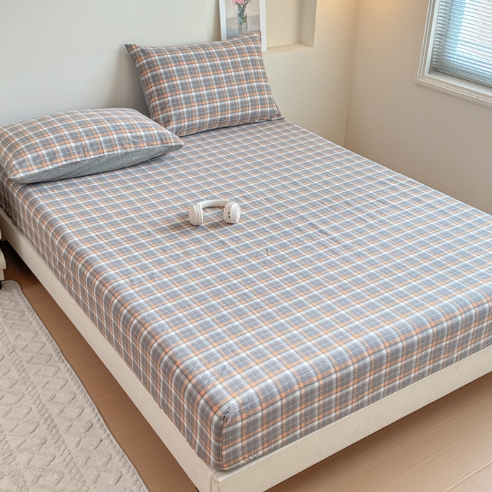 91家纺网 家纺一手货源 找家纺 佑佳家纺 2026新款全棉色织单被套全棉被套单件 洛林-灰