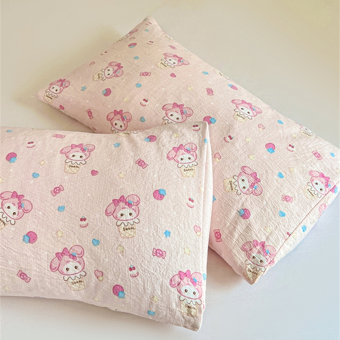 91家纺网 家纺一手货源 找家纺 小桃姐家纺 2025新款卡通荞麦单边荞麦枕儿童学生可拆洗枕头枕芯 草莓甜筒