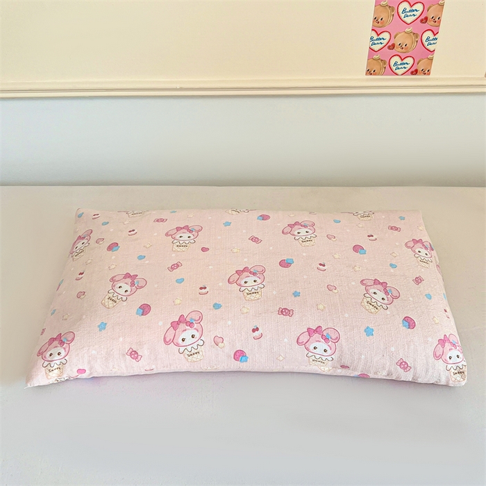 91家纺网 家纺一手货源 找家纺 小桃姐家纺 2025新款卡通荞麦单边荞麦枕儿童学生可拆洗枕头枕芯 草莓甜筒