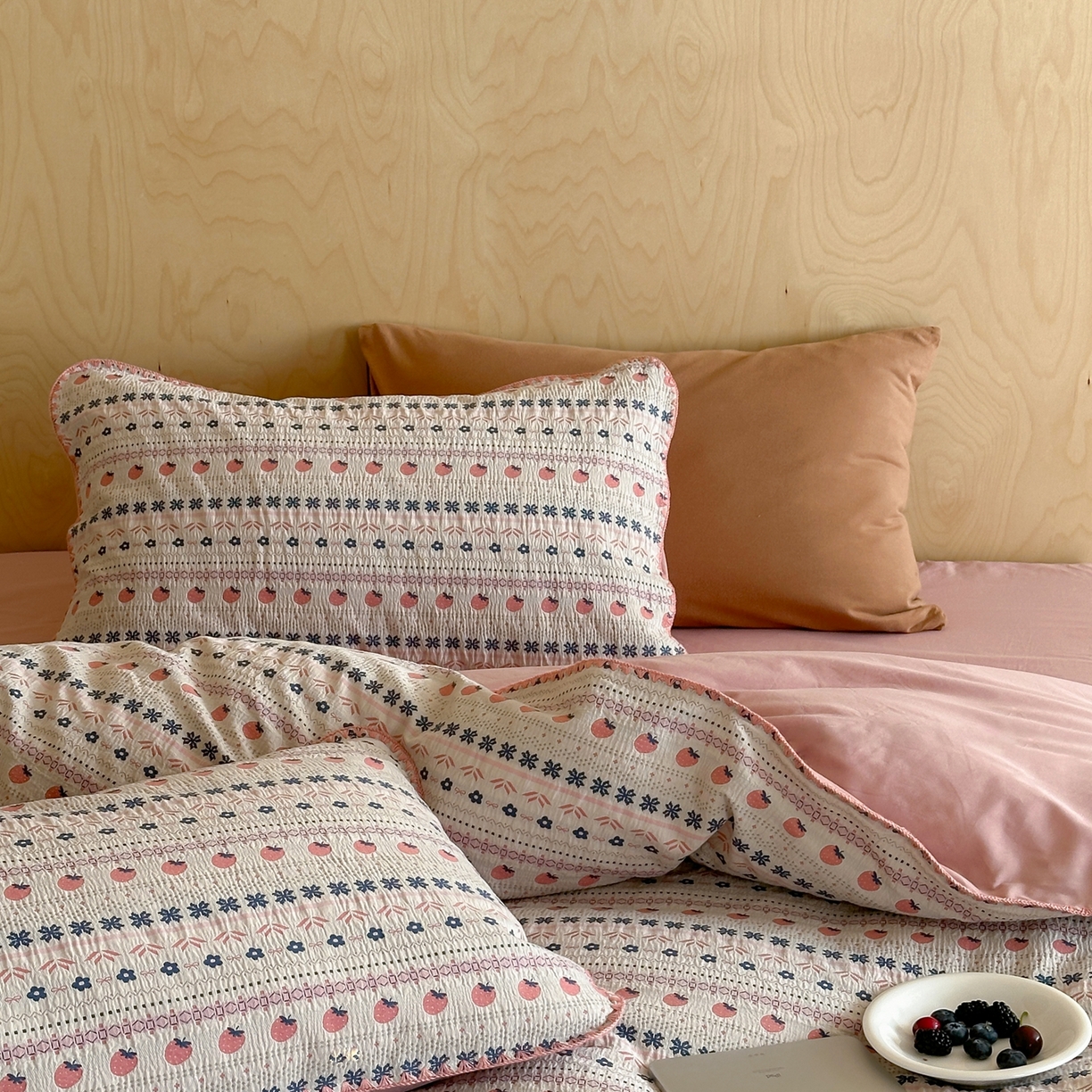 91家纺网 家纺一手货源 找家纺 （总）觅糖家纺 2026觅糖新品色织提花三角针费尔岛5色