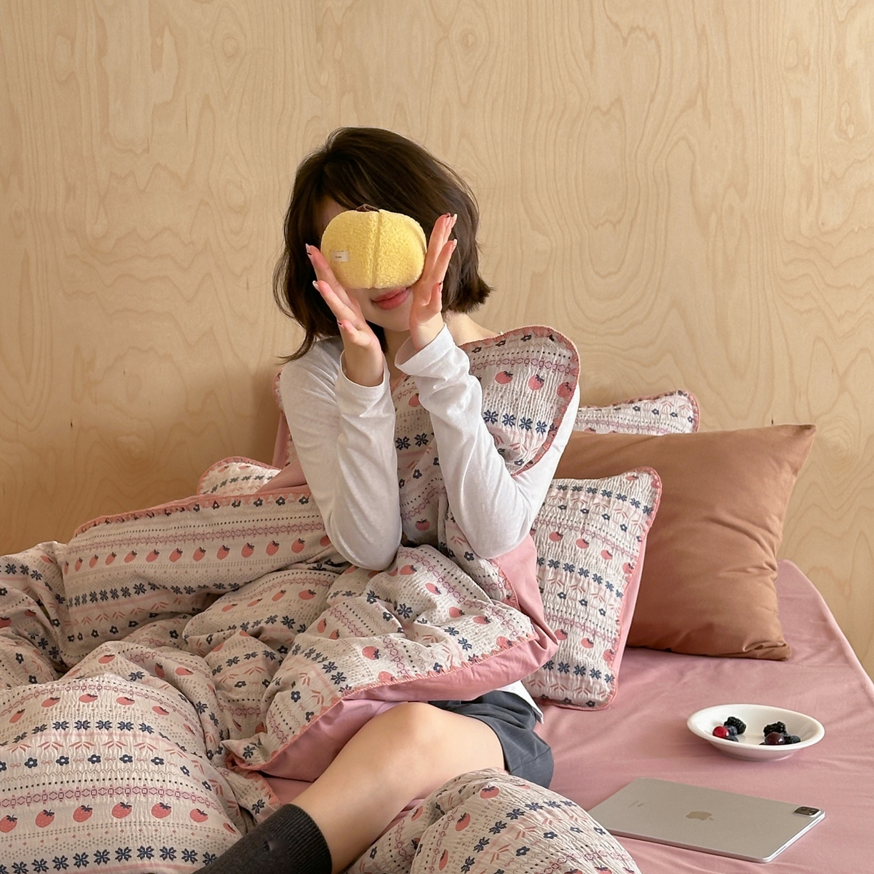 91家纺网 家纺一手货源 找家纺 （总）觅糖家纺 2026觅糖新品色织提花三角针费尔岛5色