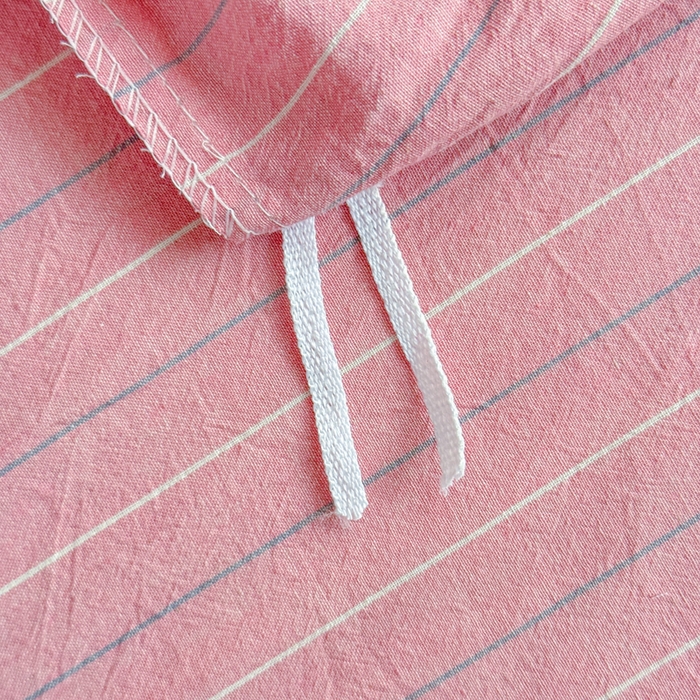 91家纺网 家纺一手货源 找家纺 佑佳家纺 2026新款全棉色织单被套全棉被套单件 马里奥-粉