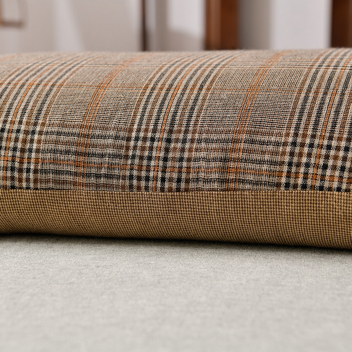 91家纺网 家纺一手货源 找家纺 小桃姐家纺 2025新款花边全棉纯棉双层纱荞麦枕枕芯枕头 咖小格