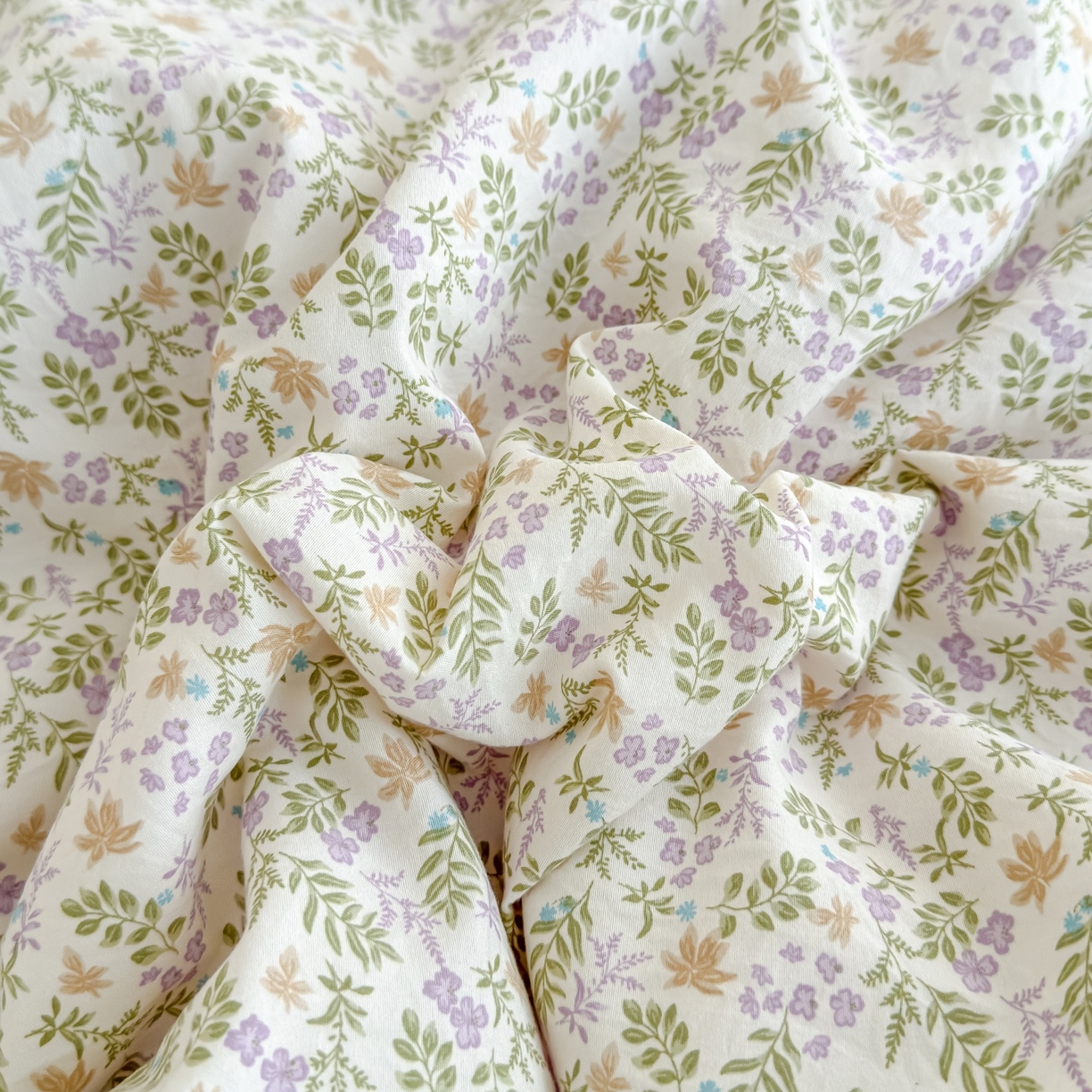 91家纺网 家纺一手货源 找家纺 归属 2026春夏新款古法仿棉床盖夏被四件套夏凉被空调被系列 青萝漫影