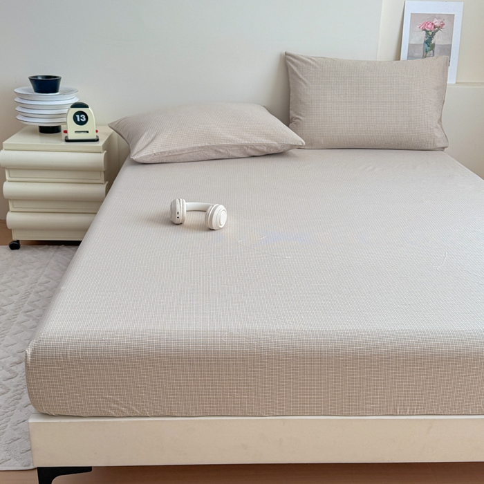 91家纺网 家纺一手货源 找家纺 佑佳家纺 2026新款全棉色织单被套全棉被套单件 米小格