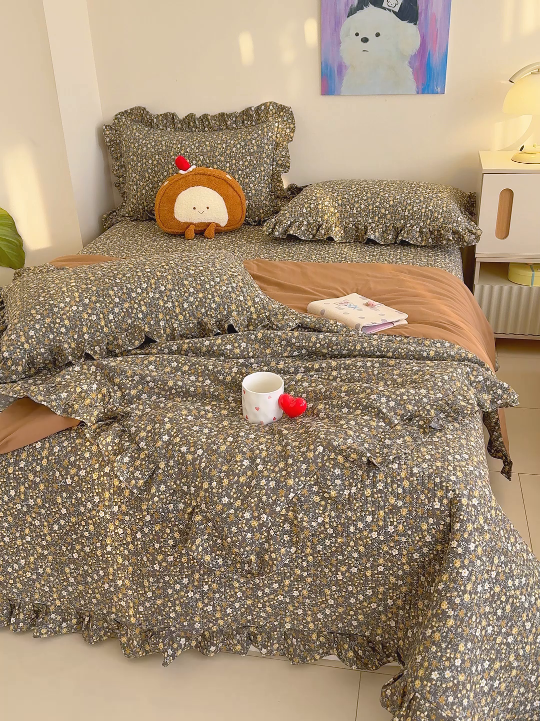 91家纺网 家纺一手货源 找家纺 归属 2026春夏新款古法仿棉床盖夏被四件套夏凉被空调被系列 山野繁花