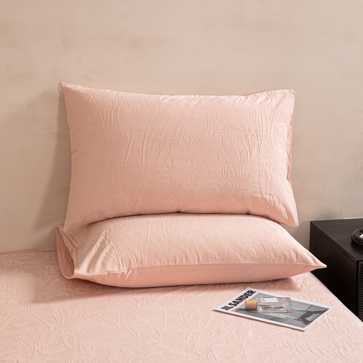 91家纺网 家纺一手货源 找家纺 （总）眠博士 2026新款60水洗立体提花单枕套 枕套单件